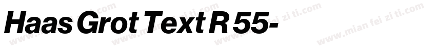 Haas Grot Text R 55字体转换